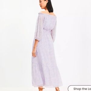 LOFT Lavender Long Sleeve Dress